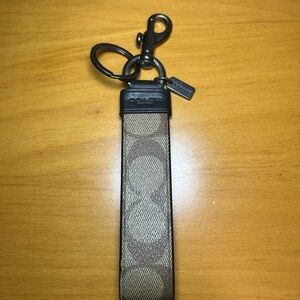 Coach canvas lanyard